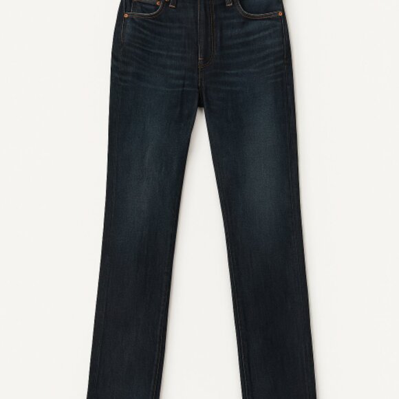Moussy Vintage Slim Straight Jeans Sz 31 Dark Blue Japanese Denim NWT Premium - Picture 3 of 14